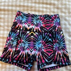 Combat Iron Apparel: Tie Dye Bike Shorts